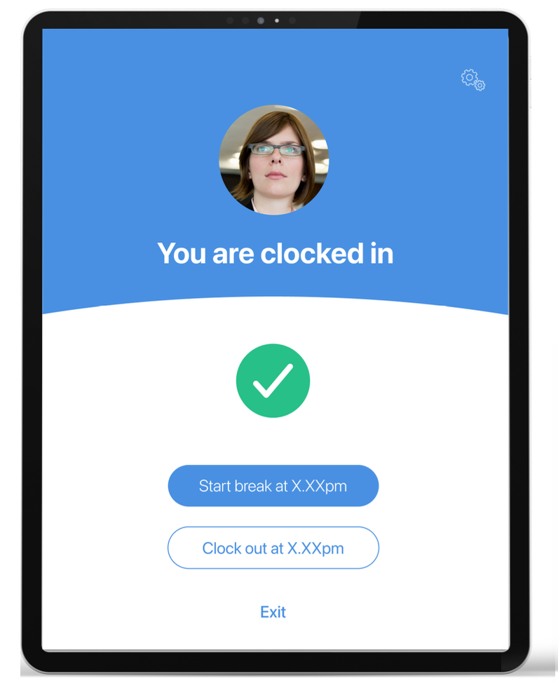 How to clock in on the iPad Clock?